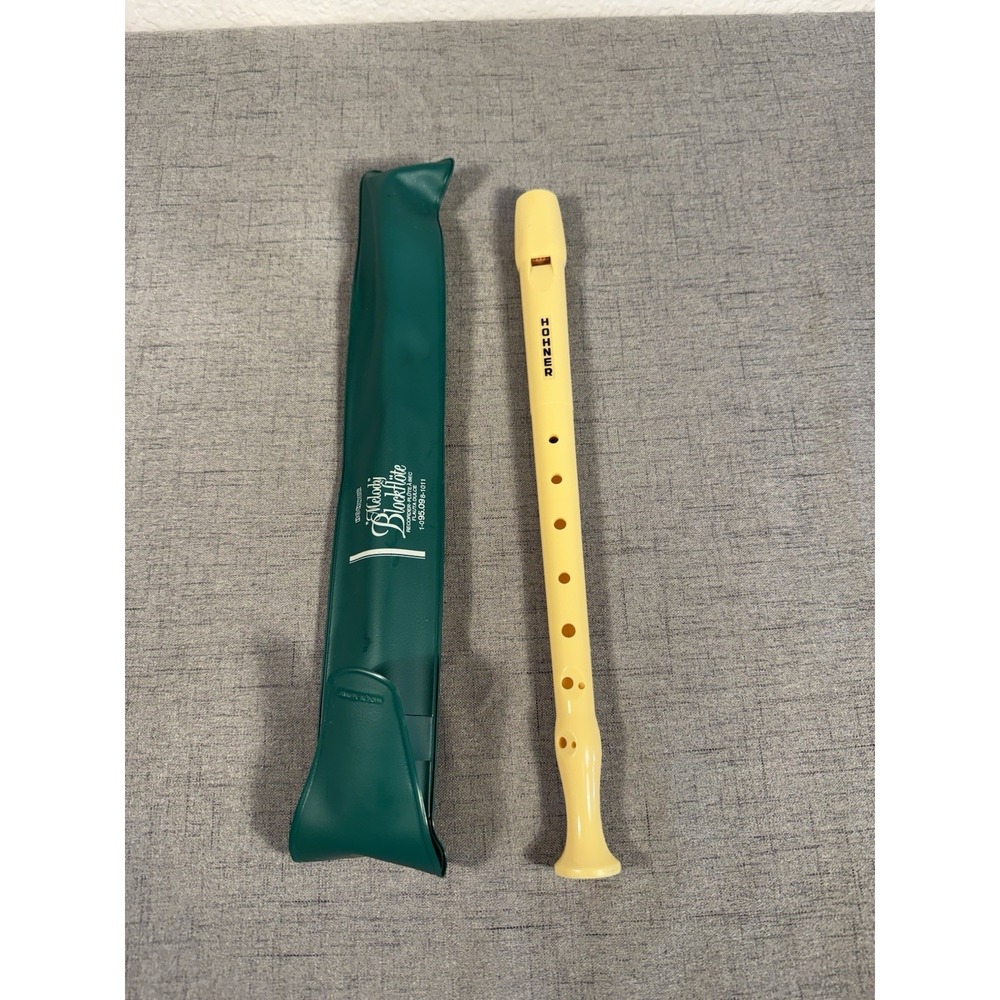 Vintage Hohner Melody Blockflote Soprano Recorder Made in Germany w/ Case Works